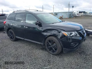 2018 Nissan Pathfinder SL with VIN 5N1DR2MM2JC642120, listed as a IAAI auction lot 41806544 with 68,279 mi miles. Bid and sale history available at carsss.com. Image 1.