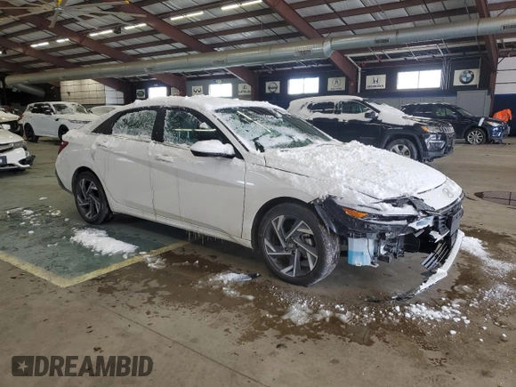 2024 Hyundai Elantra SEL with VIN KMHLS4DG2RU772054, listed as a Copart auction lot 88602205 with 14,822 mi miles and Salvage title. Bid and sale history available at DreamBid. Image 4.