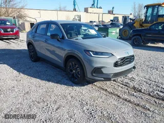 2025 Honda HR-V Sport with VIN 3CZRZ2H5XSM734678, listed as a IAAI auction lot 41833051 with 142 mi miles. Bid and sale history available at carsss.com. Image 1.