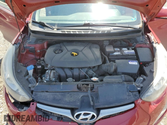 2016 Hyundai Elantra SE with VIN KMHDH4AE0GU626089, listed as a Copart auction lot 57672185 with 144,734 mi miles and Salvage title. Bid and sale history available at DreamBid. Image 11.