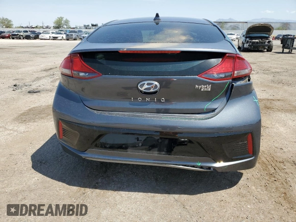 2019 Hyundai Ioniq Blue with VIN KMHC65LC5KU145024, listed as a Copart auction lot 64689825 with 91,418 mi miles and Salvage title. Bid and sale history available at DreamBid. Image 6.