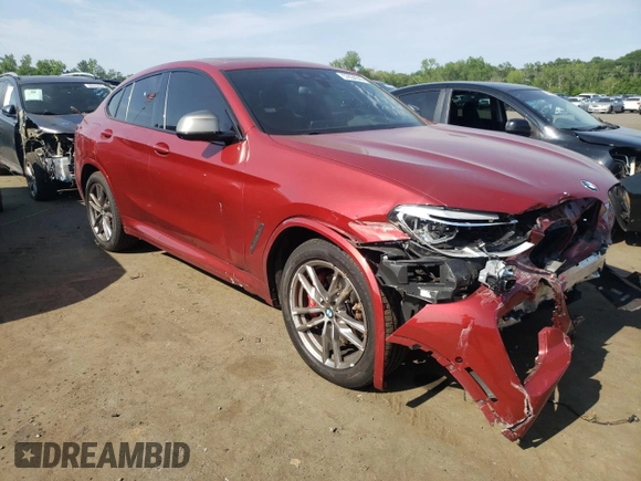 2021 BMW X4 M40i with VIN 5UX2V5C0XM9E78318, listed as a Copart auction lot 57834645 with 67,277 mi miles and Salvage title. Bid and sale history available at DreamBid. Image 4.