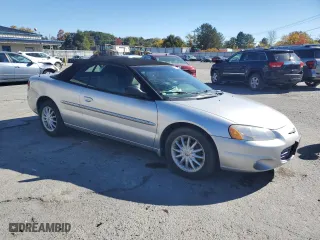 2002 Chrysler Sebring LXi with VIN 1C3EL55R62N327613, listed as a Copart auction lot 76669144 with 57,725 mi miles and Salvage Title. Bid and sale history available at carsss.com. Image 4.