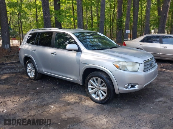 2008 Toyota Highlander Hybrid Limited with VIN JTEEW44AX82024042, listed as a IAAI auction lot 42116069 with 358,321 mi miles. Bid and sale history available at carsss.com. Image 1.