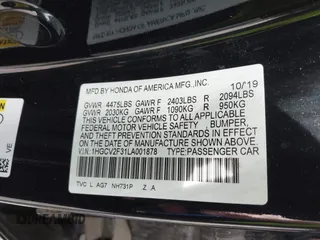 2020 Honda Accord Sport z VIN 1HGCV2F31LA001878, wystawiony jako IAAI lot #42274736 z przebiegiem Nie podano mil oraz . Historia ofert i sprzedaży dostępna na DreamBid. Obrazek 7.