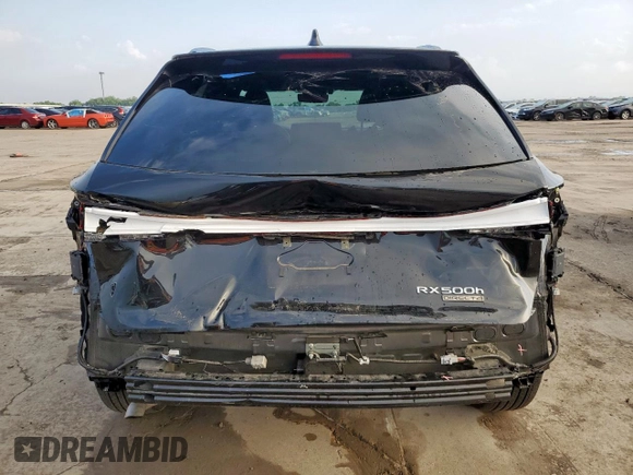 2023 Lexus RX 500h F Sport Performance with VIN 2T2BCMEA3PC001843, listed as a Copart auction lot 56224235 with 11,545 mi miles and Salvage title. Bid and sale history available at DreamBid. Image 6.
