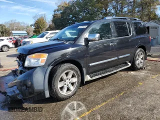 2014 Nissan Armada Platinum z VIN 5N1BA0NF8EN612889, wystawiony jako Copart lot #43404625 z przebiegiem 237 289 mil mil oraz Szkoda całkowita • Salvage title. Historia ofert i sprzedaży dostępna na DreamBid. Obrazek 1.