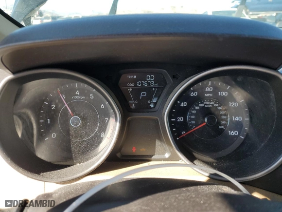 2013 Hyundai Elantra GLS PZEV with VIN 5NPDH4AE3DH159292, listed as a Copart auction lot 43340365 with 107,673 mi miles and Salvage Title. Bid and sale history available at carsss.com. Image 9.