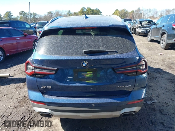 2022 BMW X3 xDrive30i with VIN 5UX53DP08N9K21325, listed as a IAAI auction lot 41690149 with 34,492 mi miles and . Bid and sale history available at DreamBid. Image 16.