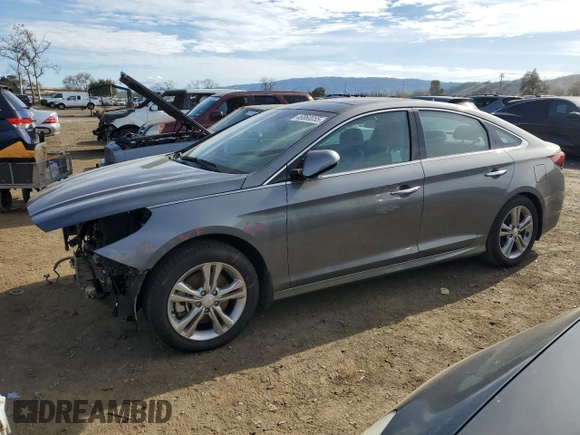 2019 Hyundai Sonata SEL with VIN 5NPE34AFXKH787519, listed as a Copart auction lot 46860055 with 43,511 mi miles and Salvage Title. Bid and sale history available at DreamBid. Image 1.