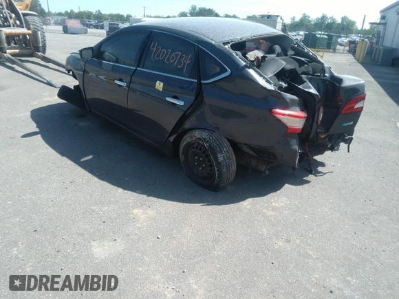 2014 Nissan Sentra SR with VIN 3N1AB7AP4EY254121, listed as a IAAI auction lot 42020734 with Not Provided miles and . Bid and sale history available at DreamBid. Image 3.