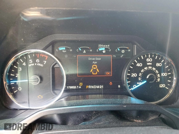 2015 Ford F-150 XLT with VIN 1FTEW1EF7FFA29086, listed as a Copart auction lot 56995355 with 179,859 mi miles and Salvage title. Bid and sale history available at DreamBid. Image 9.