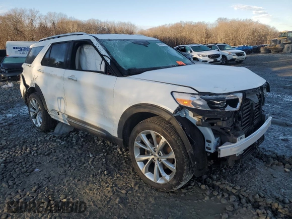 2023 Ford Explorer Platinum with VIN 1FM5K8HC9PGA51359, listed as a Copart auction lot 86424084 with 36,699 mi miles and Salvage title. Bid and sale history available at DreamBid. Image 4.