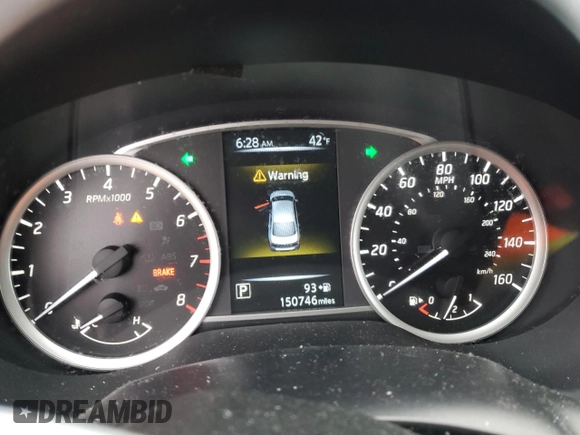 2017 Nissan Sentra SV with VIN 3N1AB7APXHL648420, listed as a Copart auction lot 46374755 with 150,746 mi miles and Salvage Title. Bid and sale history available at carsss.com. Image 9.