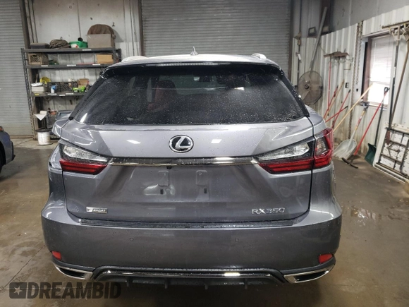 2021 Lexus RX 350 F Sport with VIN 2T2SZMDAXMC307224, listed as a Copart auction lot 75339464 with 54,850 mi miles and Salvage title. Bid and sale history available at DreamBid. Image 6.