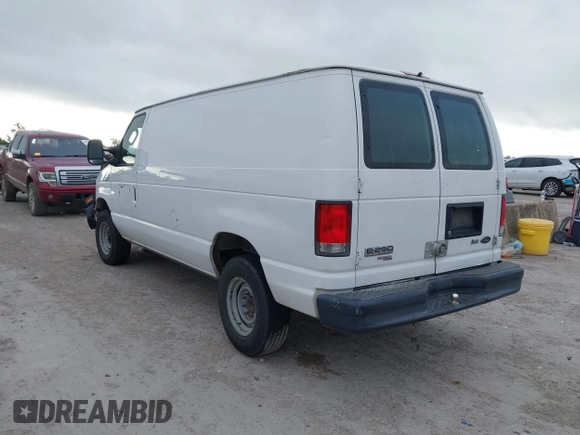 2013 Ford Econoline Cargo Commercial with VIN 1FTNE2EW9DDB02704, listed as a IAAI auction lot 42596289 with 243,629 mi miles and . Bid and sale history available at DreamBid. Image 3.