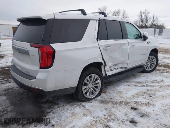 2022 GMC Yukon SLT with VIN 1GKS2BKD7NR137250, listed as a IAAI auction lot 41254455 with 38,213 mi miles. Bid and sale history available at carsss.com. Image 4.