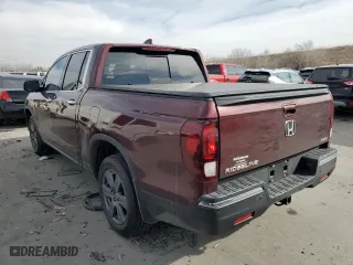2020 Honda Ridgeline RTL-E with VIN 5FPYK3F76LB005283, listed as a Copart auction lot 43665005 with 28,284 mi miles and Salvage Title. Bid and sale history available at carsss.com. Image 2.