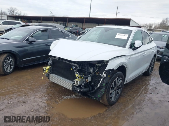2023 Audi Q5 Sportback S line Premium Plus with VIN WA15AAFY7P2119257, listed as a IAAI auction lot 41413204 with 12,671 mi miles and . Bid and sale history available at DreamBid. Image 2.