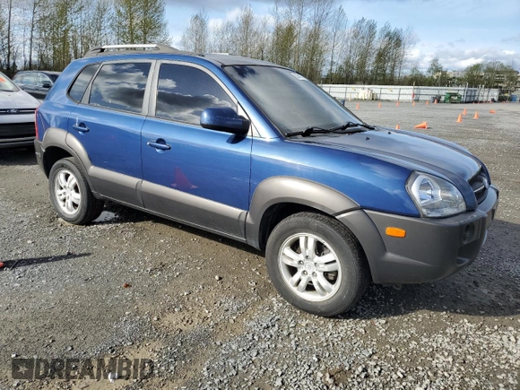 2006 Hyundai Tucson GLS with VIN KM8JN12DX6U393613, listed as a Copart auction lot 52649755 with 220,571 mi miles and Clean Title. Bid and sale history available at carsss.com. Image 4.