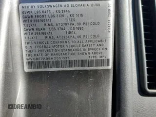 2010 Volkswagen Touareg VR6 with VIN WVGBF7A98AD001335, listed as a Copart auction lot 81735614 with 160,478 mi miles and Salvage Title. Bid and sale history available at DreamBid. Image 14.