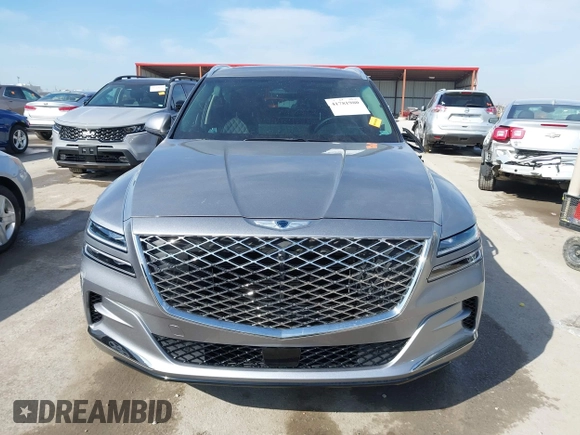 2023 Genesis GV80 with VIN KMUHCESCXPU128132, listed as a IAAI auction lot 41781980 with 14,697 mi miles. Bid and sale history available at carsss.com. Image 11.