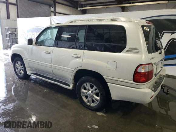 2004 Lexus LX 470 z VIN JTJHT00WX43539807, wystawiony jako Copart lot #87842755 z przebiegiem 335 478 mil mil oraz Czysty tytuł • Clean title. Historia ofert i sprzedaży dostępna na DreamBid. Obrazek 2.