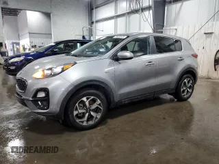 2022 Kia Sportage LX with VIN KNDPMCAC7N7002128, listed as a Copart auction lot 75682934 with 45,522 mi miles and Salvage Title. Bid and sale history available at DreamBid. Image 1.