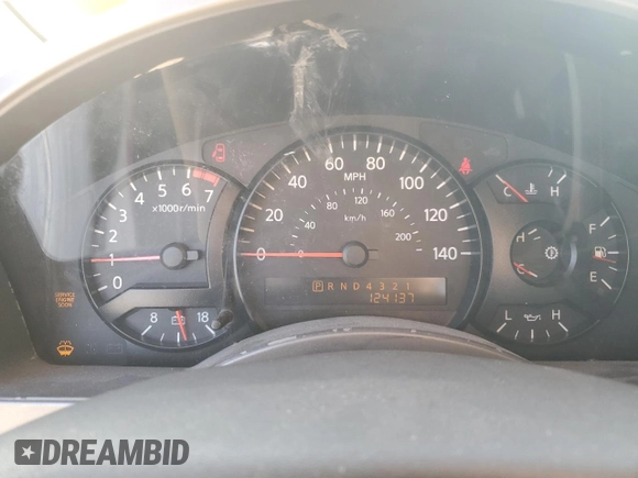 2004 Nissan Titan SE with VIN 1N6AA06A74N508277, listed as a Copart auction lot 87801695 with 124,137 mi miles and Clean Title. Bid and sale history available at carsss.com. Image 9.