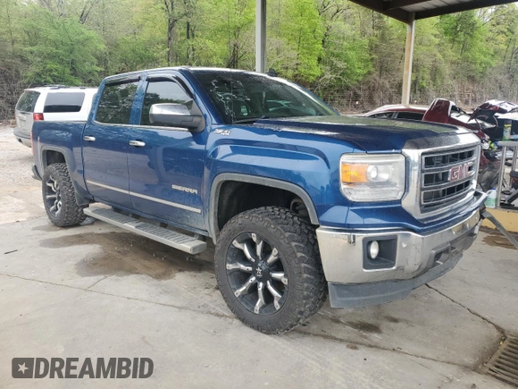 2015 GMC Sierra 1500 SLT with VIN 3GTU2VEC8FG287670, listed as a Copart auction lot 51584525 with 200,413 mi miles and Salvage Title. Bid and sale history available at DreamBid. Image 4.