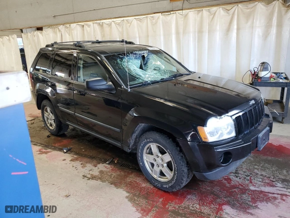 2007 Jeep Grand Cherokee Laredo with VIN 1J8GR48K07C643354, listed as a Copart auction lot 51635435 with 164,444 mi miles and Salvage Title. Bid and sale history available at carsss.com. Image 4.
