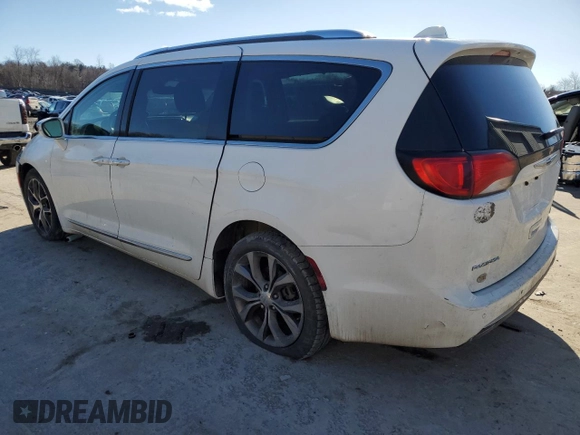 2017 Chrysler Pacifica Limited with VIN 2C4RC1GGXHR837881, listed as a Copart auction lot 43140345 with 296,374 mi miles and Salvage Title. Bid and sale history available at DreamBid. Image 2.