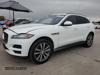 2018 Jaguar F-Pace 35t Prestige with VIN SADCK2EV0JA245372, listed as a Copart auction lot 54076744 with 135,901 mi miles and Salvage title. Bid and sale history available at DreamBid. Image 1.