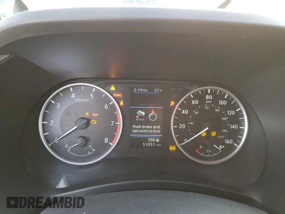 2022 Nissan Sentra S with VIN 3N1AB8BV9NY281513, listed as a Copart auction lot 82702674 with 51,051 mi miles and Salvage Title. Bid and sale history available at carsss.com. Image 9.