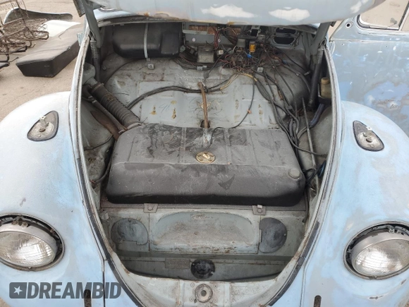 1968 Volkswagen Beetle with VIN 118774812, listed as a Copart auction lot 84677834 with 16,098 mi miles and Clean Title. Bid and sale history available at DreamBid. Image 11.