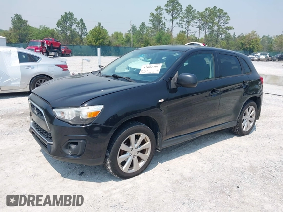 2015 Mitsubishi Outlander Sport ES with VIN 4A4AR3AUXFE042077, listed as a IAAI auction lot 42001461 with 157,545 mi miles. Bid and sale history available at carsss.com. Image 17.