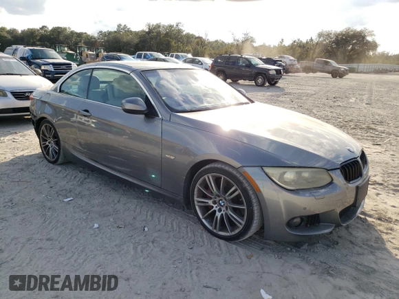 2011 BMW 3 Series 335i with VIN WBADX7C5XBE580244, listed as a Copart auction lot 44993215 with 124,091 mi miles and Salvage Title. Bid and sale history available at carsss.com. Image 4.