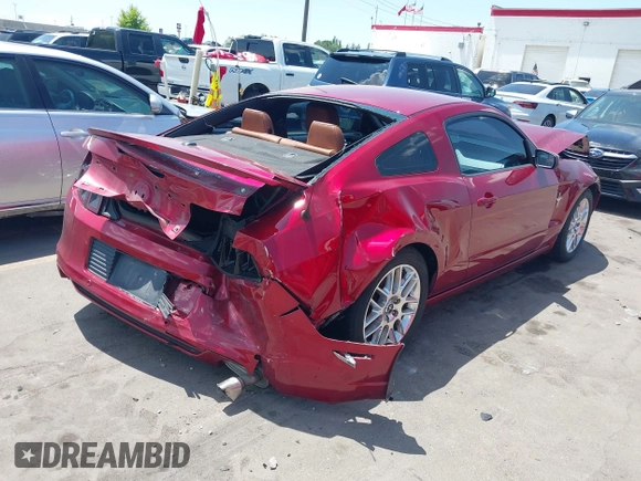 2014 Ford Mustang V6 with VIN 1ZVBP8AM9E5284966, listed as a IAAI auction lot 42440410 with 100,161 mi miles and . Bid and sale history available at DreamBid. Image 4.