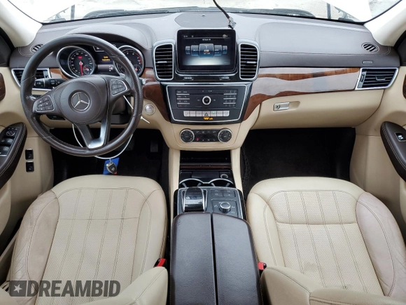 2017 Mercedes-Benz GLS 450 with VIN 4JGDF6EE2HA905445, listed as a Copart auction lot 54258545 with 165,092 mi miles and Salvage title. Bid and sale history available at DreamBid. Image 8.