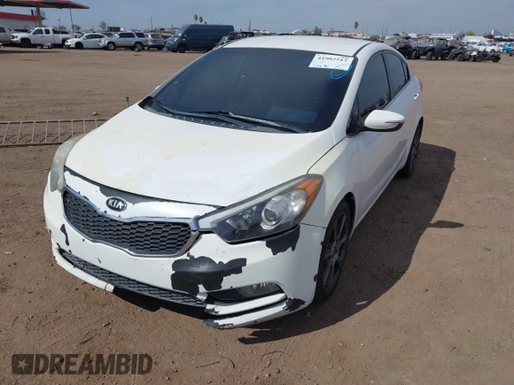 2014 Kia Forte EX with VIN KNAFX4A89E5232153, listed as a IAAI auction lot 41902512 with 133,978 mi miles. Bid and sale history available at carsss.com. Image 6.