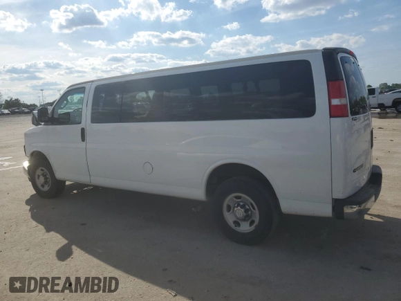 2017 Chevrolet Express Passenger LT with VIN 1GAZGPFGXH1278581, listed as a Copart auction lot 55850165 with Not provided miles and Salvage title. Bid and sale history available at DreamBid. Image 2.