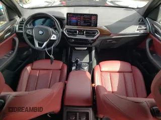 2022 BMW X3 xDrive30i with VIN 5UX53DP07N9K59614, listed as a Copart auction lot 45942415 with 27,961 mi miles and Salvage Title. Bid and sale history available at DreamBid. Image 8.