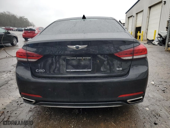 2018 Genesis G80 3.8L with VIN KMHGN4JE5JU236392, listed as a Copart auction lot 45579204 with 89,226 mi miles. Bid and sale history available at carsss.com. Image 6.