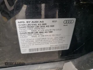 2021 Audi SQ5 Prestige с VIN WA1C4BFYXM2063895, выставлен на аукционе Copart как лот 62952085 с пробегом 49 369 миль миль и Списание • Salvage title. История ставок и продаж доступна на DreamBid. Изображение 13.