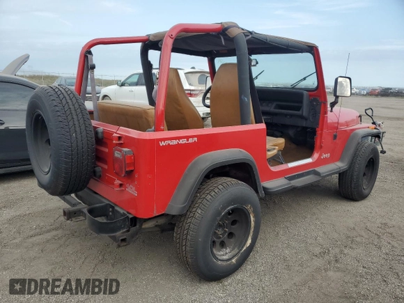1992 Jeep Wrangler with VIN 2J4FY29S8NJ534808, listed as a Copart auction lot 76572844 with 0 mi miles and Non Repairable. Bid and sale history available at carsss.com. Image 3.