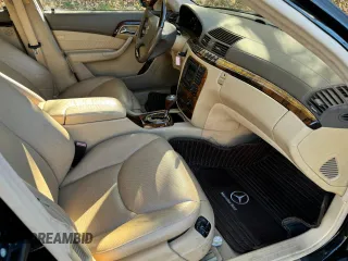 2002 Mercedes-Benz S-Class 6.0L with VIN WDBNG78J02A248557, listed as a Copart auction lot 79517004 with 42,020 mi miles and Clean Title. Bid and sale history available at carsss.com. Image 5.