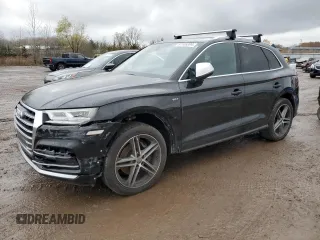 2018 Audi SQ5 Premium Plus with VIN WA1A4AFY6J2014108, listed as a Copart auction lot 81106304 with 92,399 mi miles and Salvage Title. Bid and sale history available at DreamBid. Image 1.