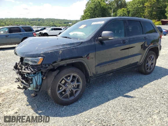 2021 Jeep Grand Cherokee 80th Anniversary with VIN 1C4RJFBG9MC842843, listed as a Copart auction lot 61495735 with Not provided miles and Salvage title. Bid and sale history available at DreamBid. Image 1.