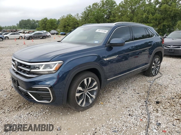 2023 Volkswagen Atlas SEL Premium R-Line z VIN 1V2FE2CA7PC224093, wystawiony jako Copart lot #59274104 z przebiegiem 6 716 mil mil oraz Czysty tytuł • Clean title. Historia ofert i sprzedaży dostępna na DreamBid. Obrazek 1.
