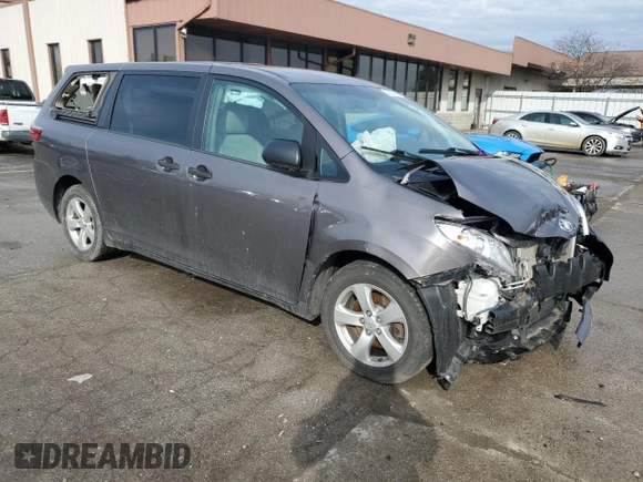 2016 Toyota Sienna L with VIN 5TDZK3DCXGS690788, listed as a Copart auction lot 43284565 with 154,559 mi miles and Salvage title. Bid and sale history available at DreamBid. Image 4.
